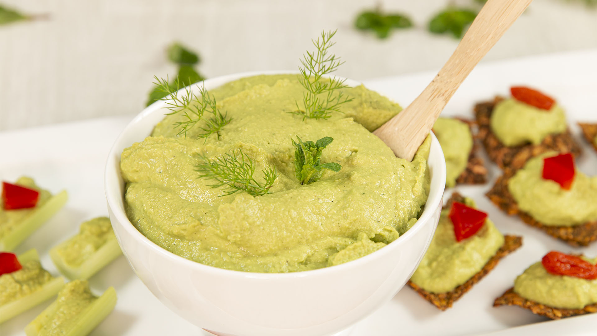 Crème de petits pois crus, recette facile et rapide Crusine Gourmande